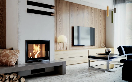 Wkład kominkowy z płaszczem wodnym Defro Home RIVA LA SHORT