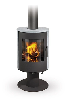 Piec kominkowy obrotowy Romotop EVORA T 02 kamień