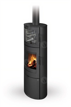 Piec kominkowy z piekarnikiem Romotop LUGO N 03 BF metal
