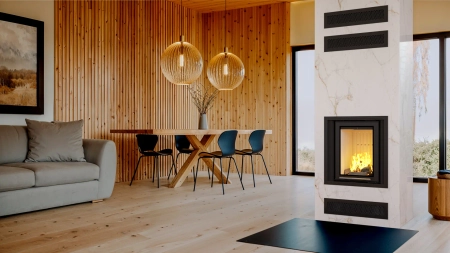 Wkład kominkowy powietrzny prosty gilotyna Hajduk SMART 1VTh-S