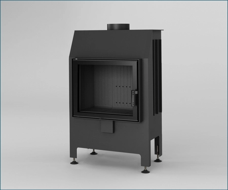 Wkład kominkowy powietrzny prosty Heatro 55 black