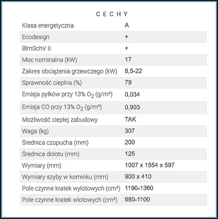 Wkład kominkowy powietrzny Hitze ARDENTE 90x41.S