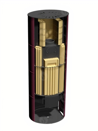 Piec kominkowy akumulacyjny Romotop LUGO N 02 AKUM kamień