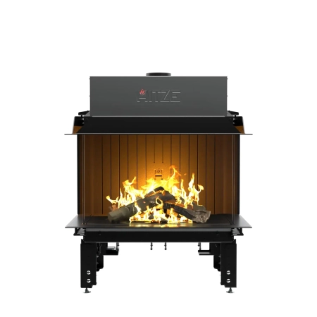 Kominek gazowy trójstronny Hitze CALMA 80TC