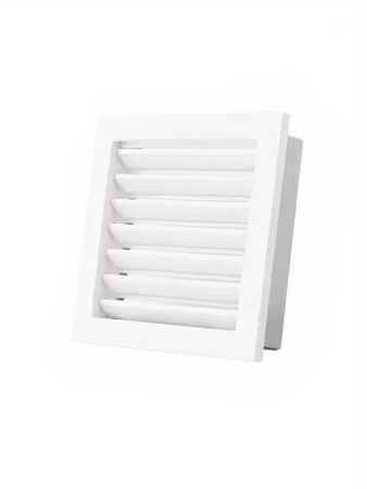 Kratka z żaluzją stałą biała KRVZS220x220-ML.B VENTLAB