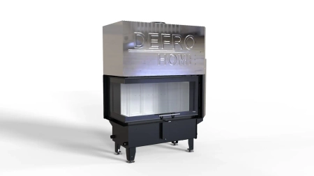 Wkład kominkowy z płaszczem wodnym Defro Home RIVA ME BL G SHORT