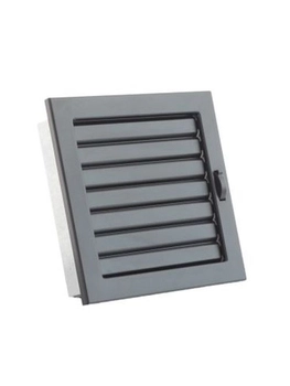 Kratka VENTLAB KRVZ220x220-ML.CZ z żaluzją ruchomą czarna