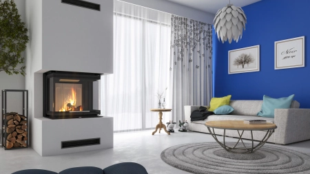 Wkład kominkowy powietrzny Defro Home INTRA XS C G