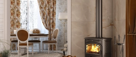 Piec kominkowy żeliwny Kawmet P7 (9,3 kW) ECO