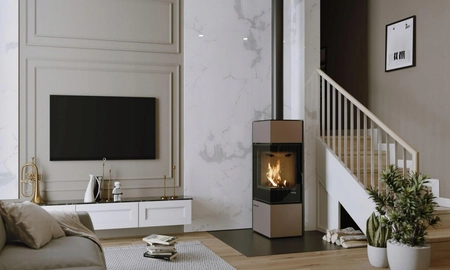 Piec kominkowy powietrzny Defro Home QUADROOM LONG