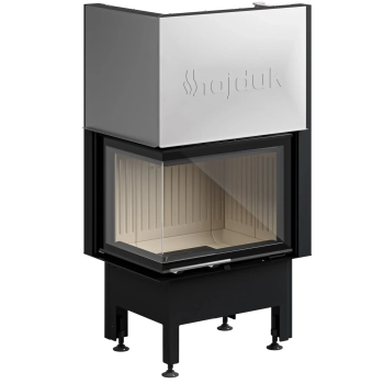 Wkład kominkowy powietrzny narożny  lewy gilotyna Hajduk SMART 2LXTh