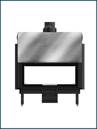 Wkład kominkowy powietrzny tunel gilotyna Hitze ARDENTE DUO 105x43.DGS