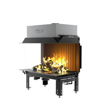 Kominek gazowy trójstronny Hitze CALMA 80TC