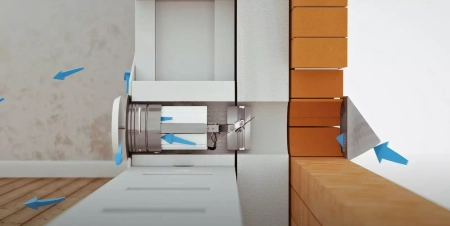 Nawietrzak okrągły z anemostatem i filtrem NO110A-OC Darco