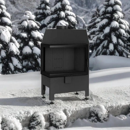 Kominek powietrzny narożny lewy Heatro 55L black