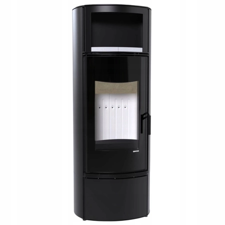 Piec kominkowy wolnostojący moc 9 kW Eko Defro Extento H Przyłącze Zestaw