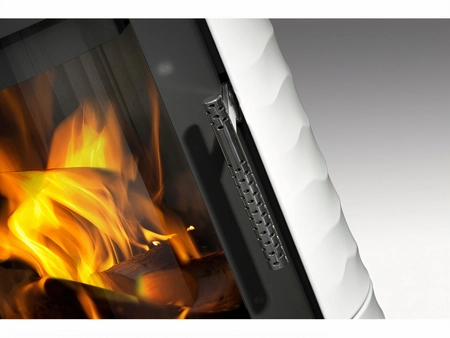 Piec kominkowy Romotop SONE 01 ceramika z reliefową strukturą