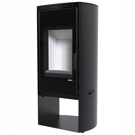 Piec kominkowy wolnostojący stalowy moc 9 kW Defro DEA LOG Przyłącze Zestaw