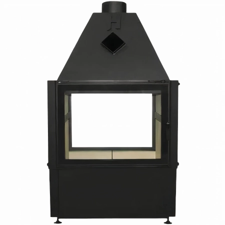 Wkład kominkowy dwustronny Hajduk Volcano FDT 11 kW