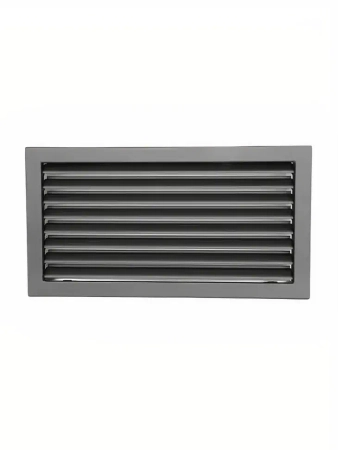 Kratka z żaluzją stałą czarna KRVZS450x220-ML.CZ Ventlab