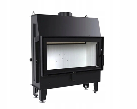 Kominek wkład prosty Defro Home Impuls LA i zestaw do montażu zabudowy