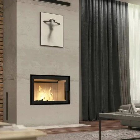 Wkład kominkowy lewy 7 kW Eko Defro Impuls SM BL Basic Zestaw montażowy