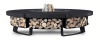 Palenisko ogrodowe Hetta Round 230 cm Black-Inox/Granit
