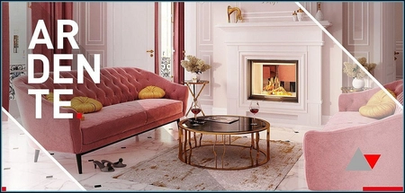 Wkład kominkowy powietrzny tunel Hitze ARDENTE DUO 90x41.DSS