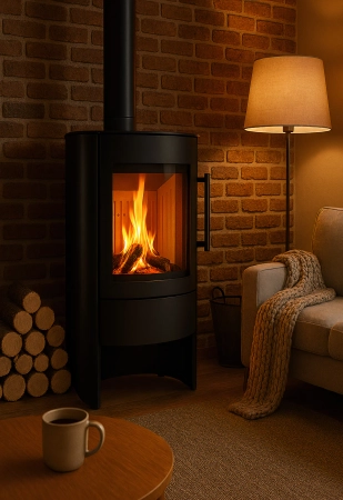 Piec kominkowy stalowy powietrzny Hajduk Compact 6,5 kW