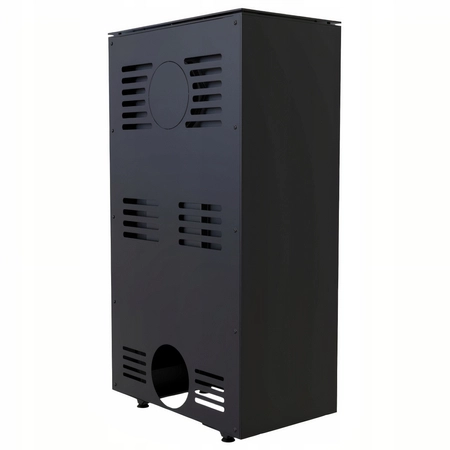 Piec kominkowy wolnostojący stalowy moc 6 kW Defro Viva Przyłącze Zestaw