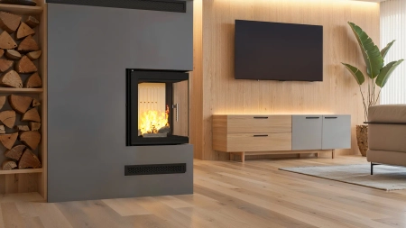 Wkład kominkowy powietrzny narożny lewy Hajduk SMART 2LT-S