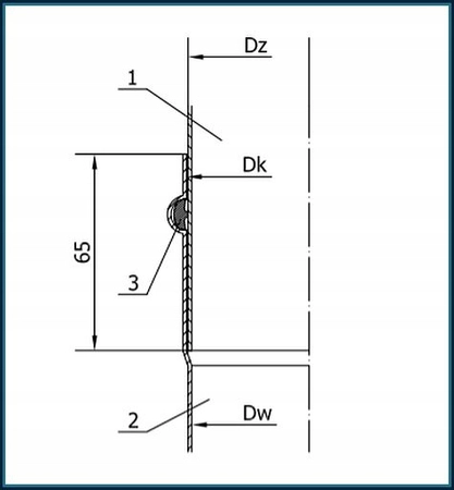 Rura prosta czarna do pieców na pelet 80/250 mm SPKP RP080/0,25-CZ1,2P Darco