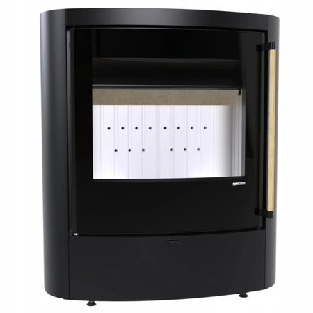 Piec kominkowy wolnostojący stalowy 9 kW Defro Sedna Przyłącze Zestaw