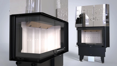 Wkład kominkowy lewy Defro Home INTRA SM BL Slim G