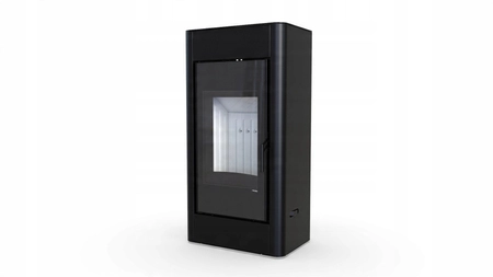 Piec kominkowy wolnostojący stalowy moc 9 kW Defro Solum Przyłącze Zestaw