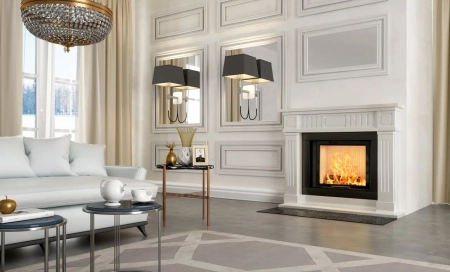 Wkład kominkowy prosty gilotyna Hajduk Volcano STh 11 kW