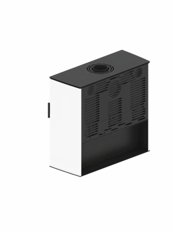 Piec kominkowy powietrzny Hitze Lupo L-W biały