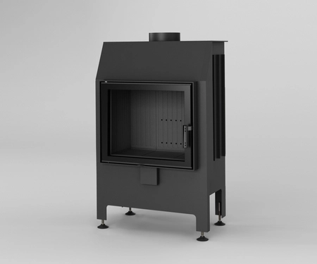 Wkład kominkowy powietrzny prosty Heatro 55 black