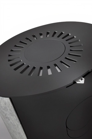 Piec kominkowy akumulacyjny Romotop LUGO N 02 AKUM kamień