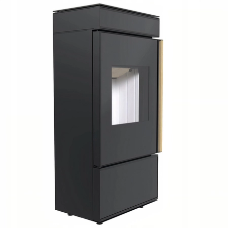 Piec kominkowy wolnostojący stalowy 6 kW Defro Cube Mini Przyłącze Zestaw