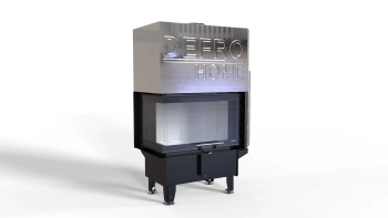 Wkład kominkowy z płaszczem wodnym Defro Home RIVA SM BL G SHORT