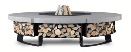 Palenisko ogrodowe Hetta Round 230 cm Stal/Beton
