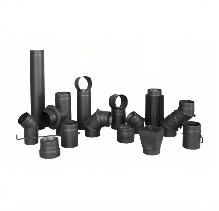 Wkładka kątowa spalinowa do komina ceramicznego WKK-CS120/200/45-CZ