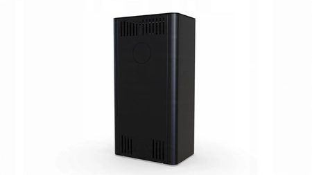 Piec kominkowy wolnostojący stalowy moc 9 kW Defro Solum Przyłącze Zestaw