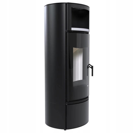 Piec kominkowy wolnostojący moc 9 kW Eko Defro Extento H Przyłącze Zestaw