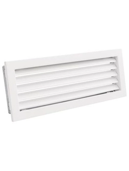 Kratka VENTLAB KRVZ450x170-ML.B z żaluzją ruchomą biała