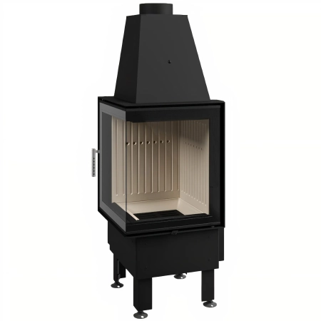 Wkład kominkowy powietrzny narożny  prawy Hajduk SMART 2PT-S