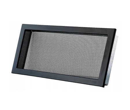 Kratka VENTLAB KRVSM450x220-ML.CZ bez żaluzji z siatką, czarna