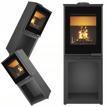 Piec wolnostojący koza 6,5 kW Kawmet HARITA S15i L-Box Decor ECO EKOPROJEKT