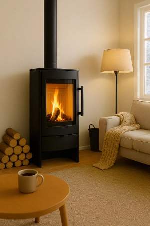 Piec kominkowy stalowy powietrzny Hajduk Compact 6,5 kW